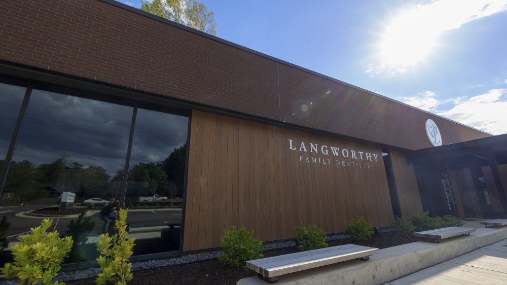 Outside view of Langworthy Family Dentistry in Fuquay-Varina North  Carolina